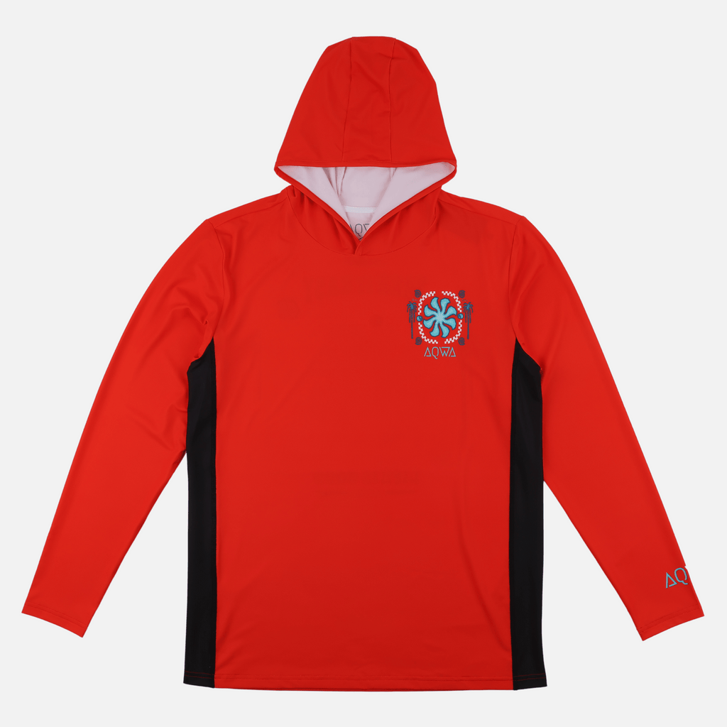 Race Palm Long Sleeve Hooded Rash Guard | AQWA – AQWA