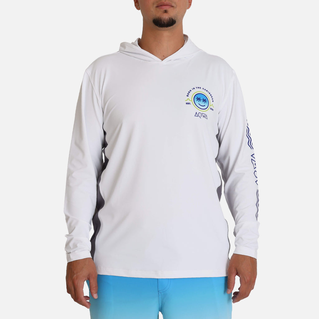 Happiness Long Sleeve Hooded Rash Guard AQWA AQWA